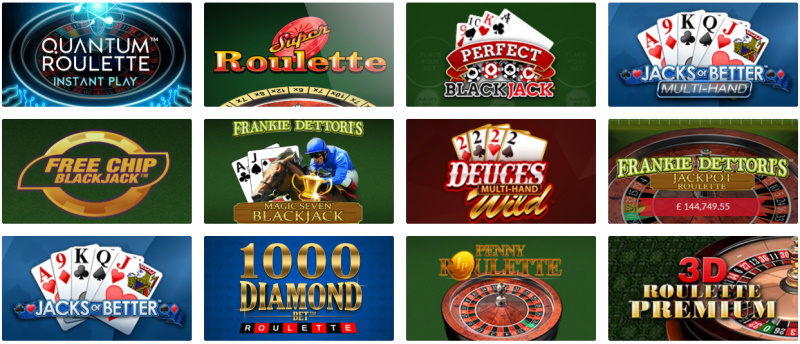 Enjoy the variety of available online casino games